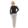Kép 2/3 - Donna hálóruházat - Pantera long pizsama black L/40  A/W2024