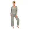 Kép 1/3 - Donna hálóruházat - Simply long pizsama oliva  XXL/44  A/W2024