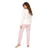 Kép 3/4 - Donna hálóruházat - Sweet long pizsama  powder pink XXL/44  A/W2024