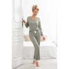 Kép 3/3 - Donna hálóruházat - Simply long pizsama oliva  XXL/44  A/W2024