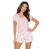 Kép 1/2 - Donna hálóruházat - Rosalia short powder pink női pizsama 36/S  S/S2025
