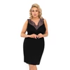 Kép 1/2 - Donna hálóruházat - Larisa Plus fekete hálóing  4XL/48    A/W23-24