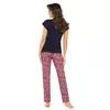 Kép 3/3 - Donna hálóruházat - Rita sötétkék pizsama  S/36    A/W2023-24