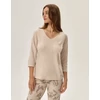 Kép 1/2 - Henderson 41874 Faida női mintás pizsama cappuccino 80X-2XL  A/W2024