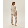 Kép 2/2 - Henderson 41874 Faida női mintás pizsama cappuccino 80X-2XL  A/W2024