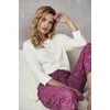 Kép 2/3 - Taro 2994 ESTELLA (azsúros felső)női hosszú pizsama S-XL  A/W23-24