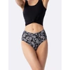 Kép 1/3 - Julimex Simple Paisley Brasil Maxi panty fekete/szürke S