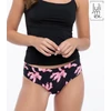 Kép 1/3 - Julimex Tanga panty cyclamen csipkés bugyi XL