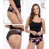 Kép 2/3 - Julimex Tanga panty cyclamen csipkés bugyi XL