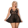 Kép 1/2 - OB2683  838-BAB-1 babydoll & thong black XXL EAN: 5901688222683