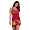 Kép 1/2 - OB4175  Rosalyne corset & thong red L/XL EAN: 5901688224175