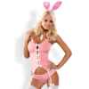 Kép 1/4 - OB0502  Bunny suit 4 pcs costume pink  S/M EAN: 5900308550502