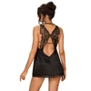 Kép 2/2 - OB0459 Alifini chemise & thong black S/M    EAN:5901688230459