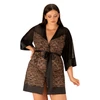 Kép 1/3 - OB5379 OBSESSIVE Allunes köntös + tanga 2XL/3XL   EAN:5901688235379