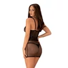 Kép 2/2 - OB2606 OBSESSIVE Bowessa chemise & thong L/XL  black   EAN:5901688232606