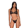 Kép 1/2 - OB2439 OBSESSIVE Elisetta 2-pcs set black S/M   EAN:5901688232439