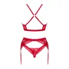 Kép 3/4 - OB3380 Obsessive Lacelove 3-pcs set  XL/2XL   EAN:5901688253380