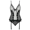 Kép 3/5 - OB9516 OBSESSIVE Greyla fűző + bugyi S/M EAN: 5901688209516