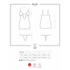Kép 5/5 - OB5234 OBSESSIVE  811-CHE-1 chemise & thong L/XL EAN: 5901688215234