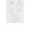 Kép 2/2 - OB3521 OBSESSIVE Chita babydoll + bugyi XXL EAN: 5901688203521