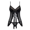 Kép 3/5 - OB2493 OBSESSIVE Dotina babydoll + tanga L/XL EAN: 5901688212493