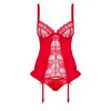 Kép 3/5 - OB2584 OBSESSIVE Heartina corset & thong red XXL red EAN: 5901688222584