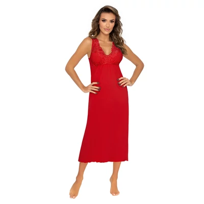 Donna hálóruházat - Kristina long piros női hálóing S/36  -  XXL/44  A/W2023-24