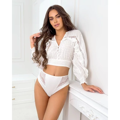 Donna magas állású női alsó - 213 fehér S - 2XL