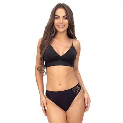 Donna tanga fazonú női alsó - 245  fekete S - XXL