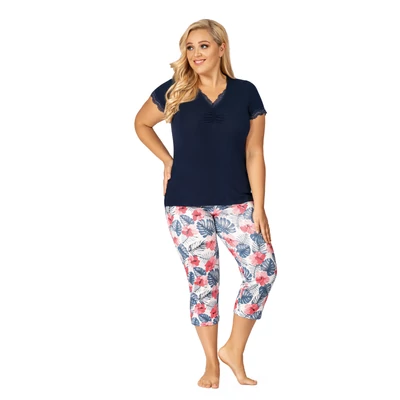 Donna hálóruházat - Mila plus 3/4 pizsama 46-52 (3XL-6XL)