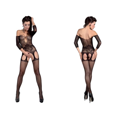 LC17131 LivCo Corsetti Adiva bodystocking black S/L EAN: 5907699447695