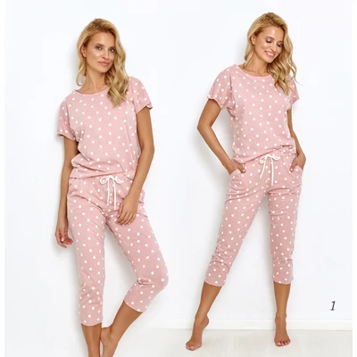 Taro 2860 CHLOE rövid ujjú női pizsama 7/8 nadrággal S-XL  S/S 23