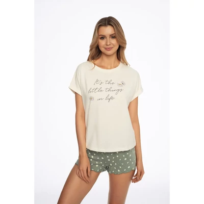 Henderson 41303 Adore krémszinű női rövid pizsama 01X-S-XL  S/S2024