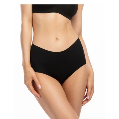 Julimex Infinity Boyshort Maxi panty fekete varrásnélüli bugyi S  - XL