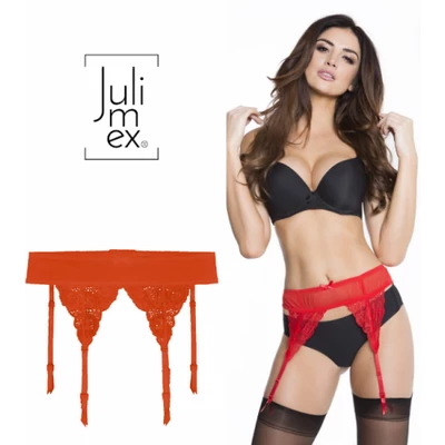 JULIMEX Iris harisnyatartó piros S - XL
