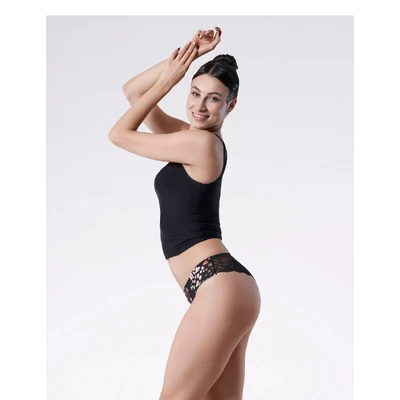 JULIMEX Peggy Brown Tanga panty barna S  -  XL