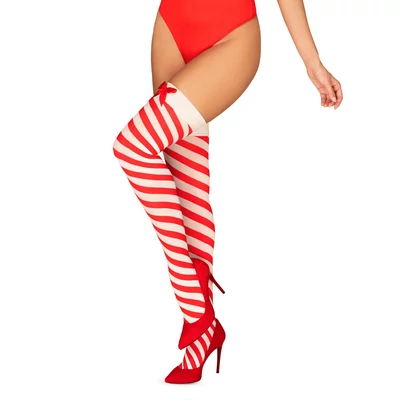OB9019 OBSESSIVE Kissmas stockings S/M EAN: 5901688229019