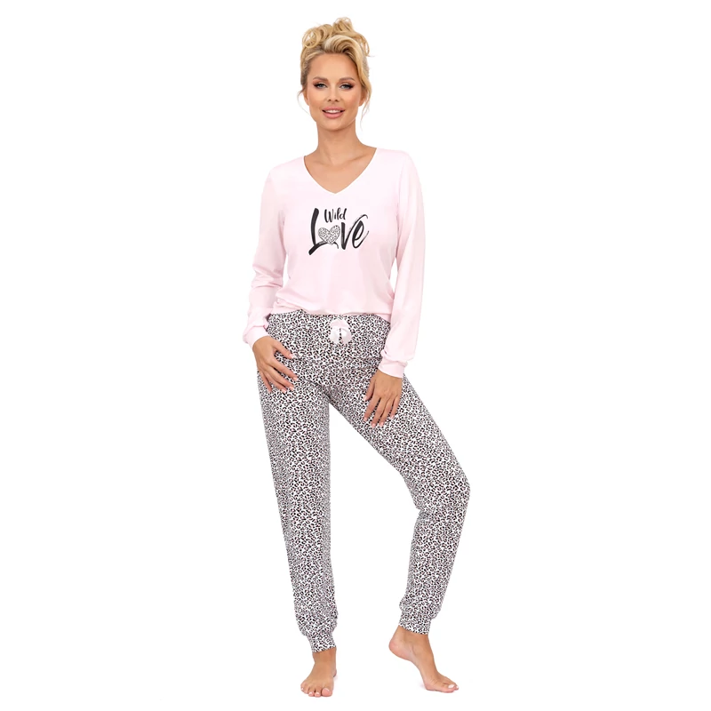 Donna hálóruházat - Pantera long pizsama pink XL/42  A/W2024