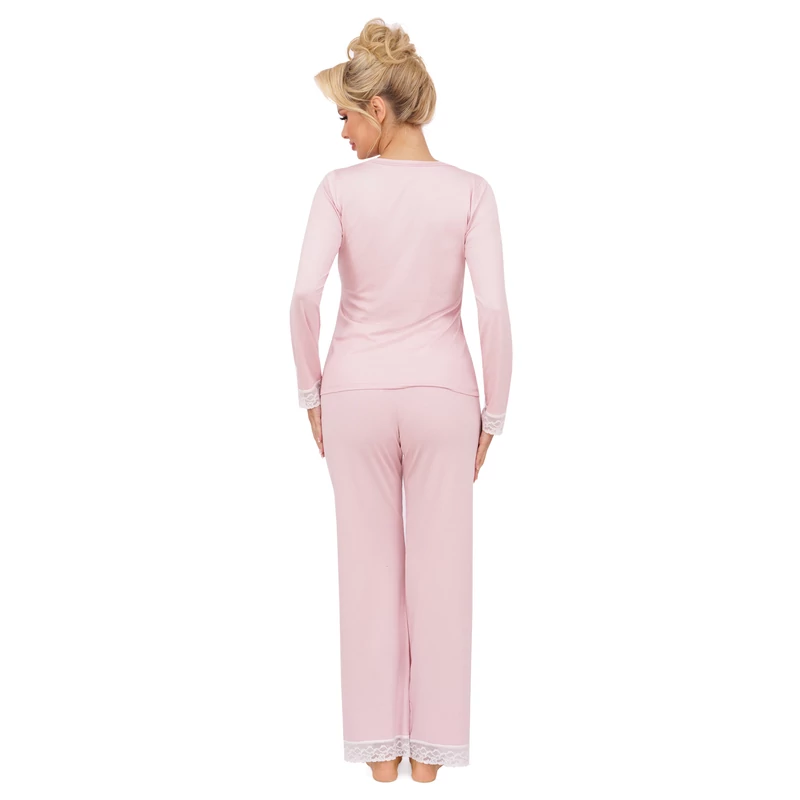 Donna hálóruházat - Simply long pizsama powderpink  XXL/44  A/W2024