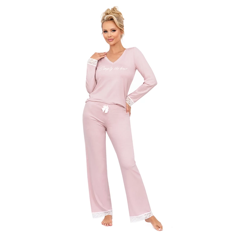 Donna hálóruházat - Simply long pizsama powderpink  XXL/44  A/W2024