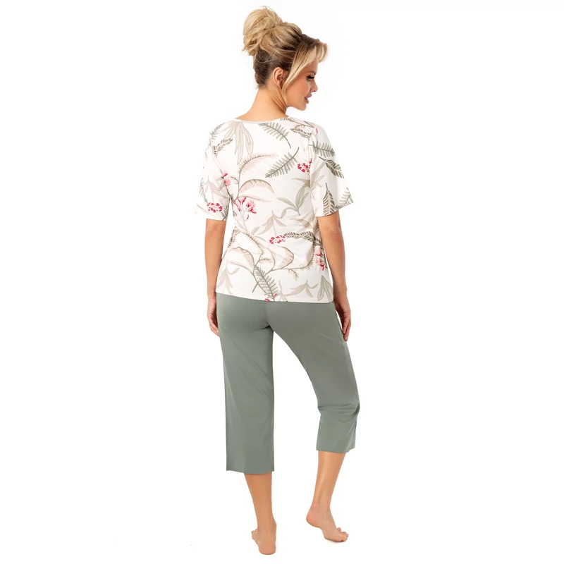 Donna hálóruházat - Michelle 3/4 pizsama oliva L/40  A/W2025