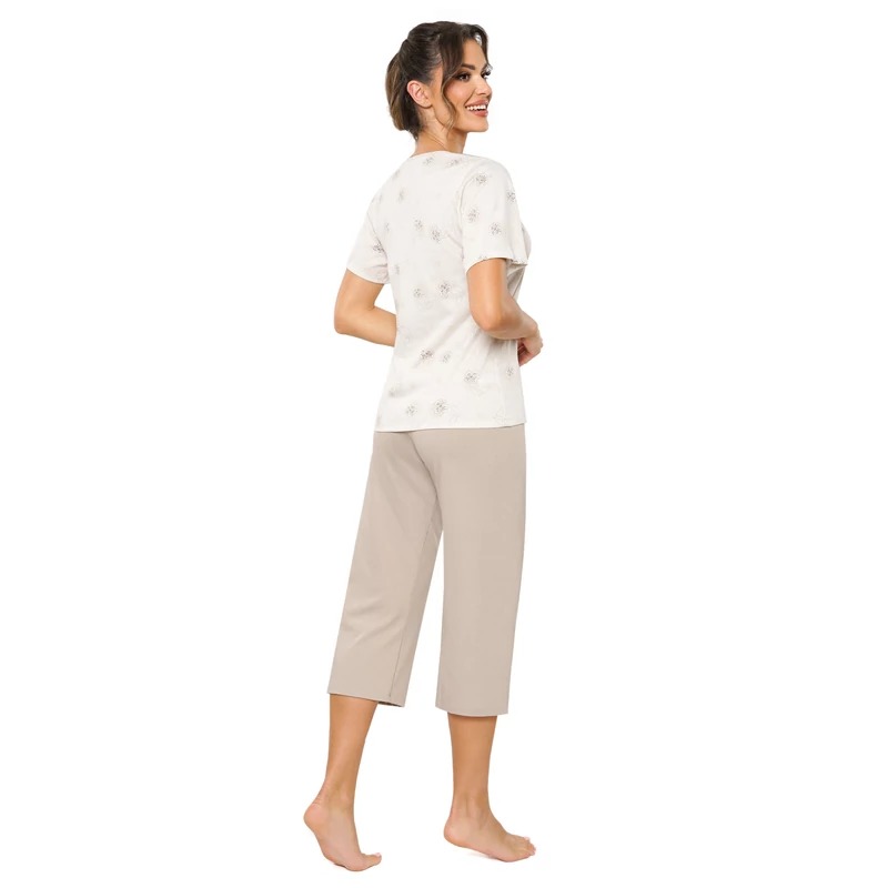 Donna hálóruházat - Sandi 3/4 pamut pizsama L/40  S/S2025