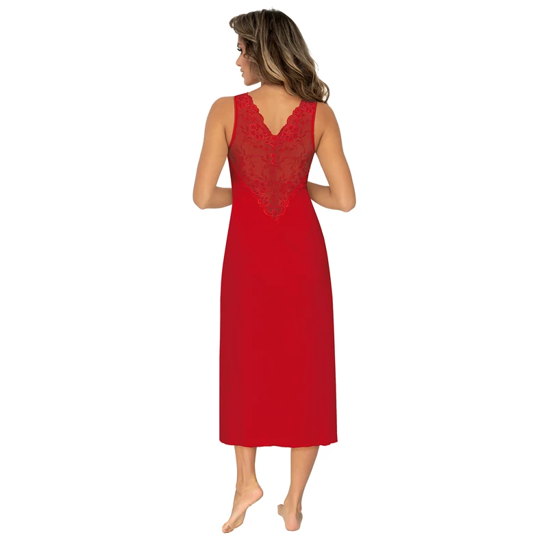 Donna hálóruházat - Kristina long piros női hálóing S/36  A/W2023-24