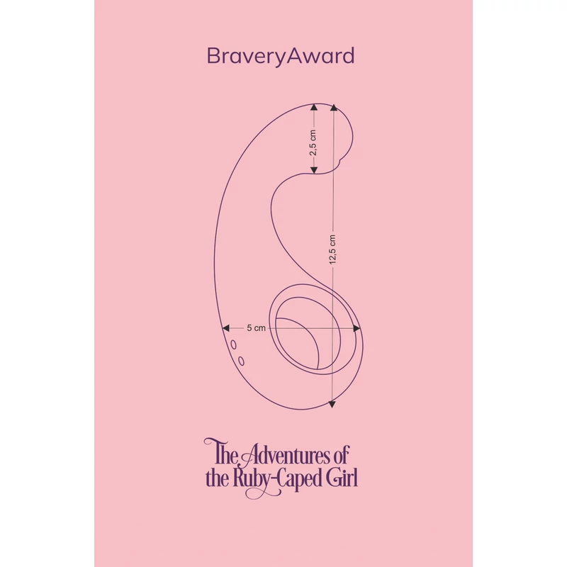 FairyGasm BraveryAward blue - testmasszirozó vibrátor kék  EAN:5906196160090