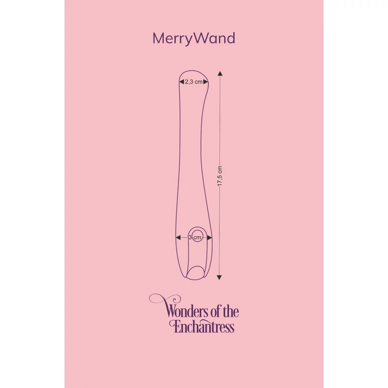 FairyGasm MerryWand violet - testmasszirozó vibrátor lila   EAN:5906196160236