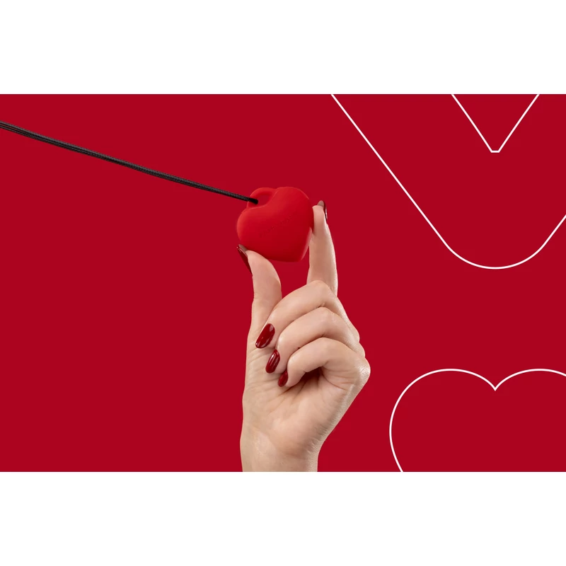 FairyGasm PleasureStone red - testmasszirozó vibrátor piros   EAN:5906196160359