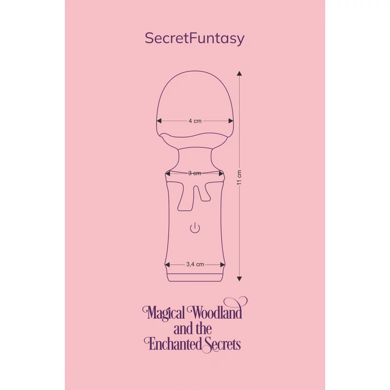 FairyGasm SecretFuntasy blue - testmasszirozó vibrátor kék   EAN:5906196160373