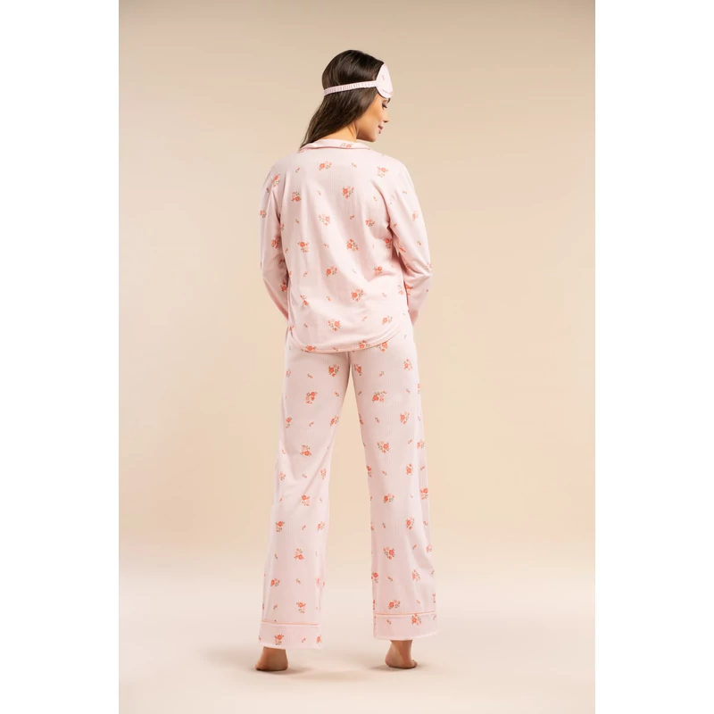 Mademoiselle-Sommeil hálóruházat S-XL- MK39 gombos pizsama L