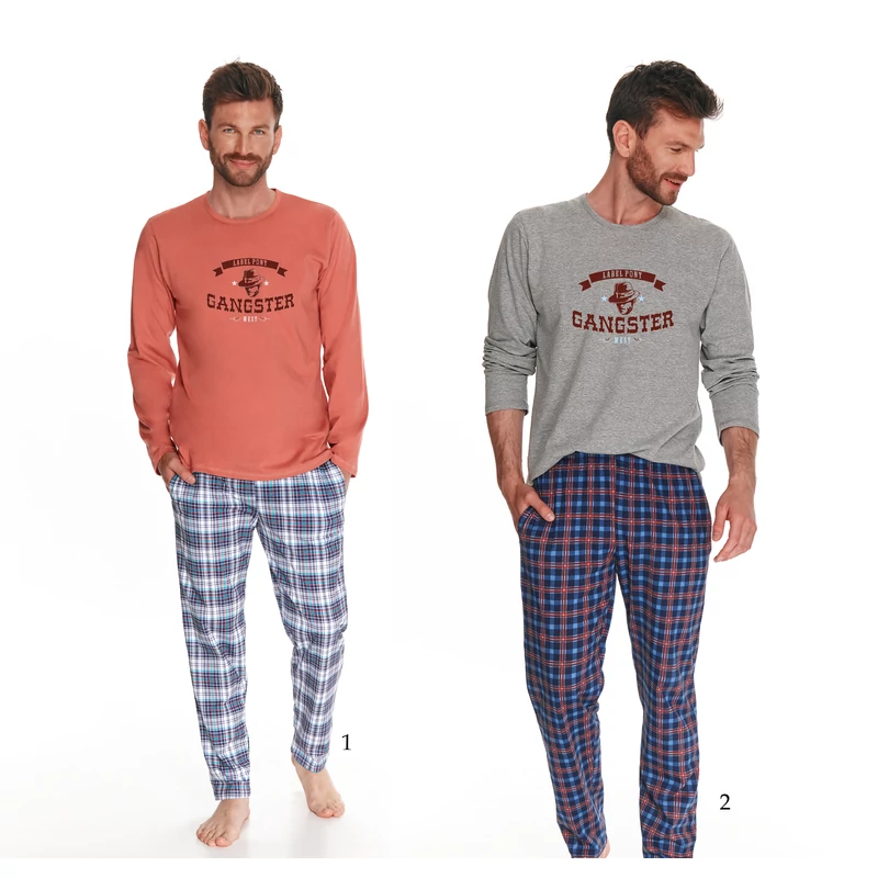 Taro 2631 MATT férfi hosszú pizsama M-2XL  A/W 22-23   2 szin