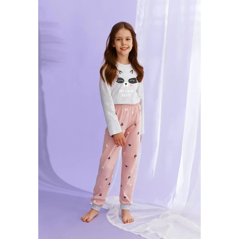 Taro 2585 SUZAN leányka hosszú pizsama 110    A/W21-22